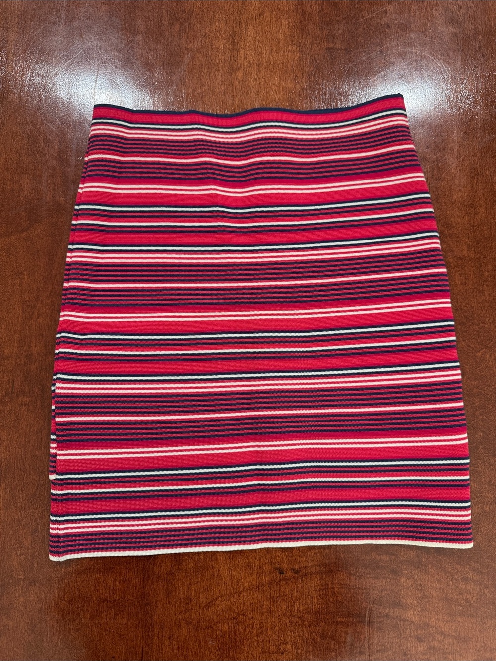 BCBGMaxAzria Striped Pencil Skirt - Red, White and Blue